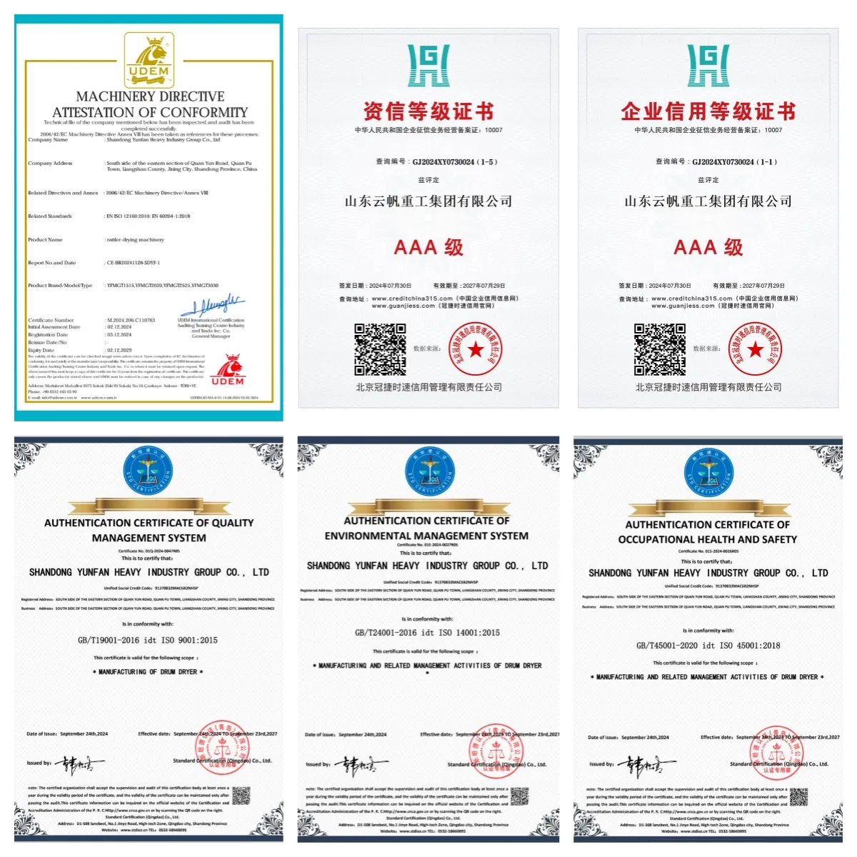 Quality Certifications