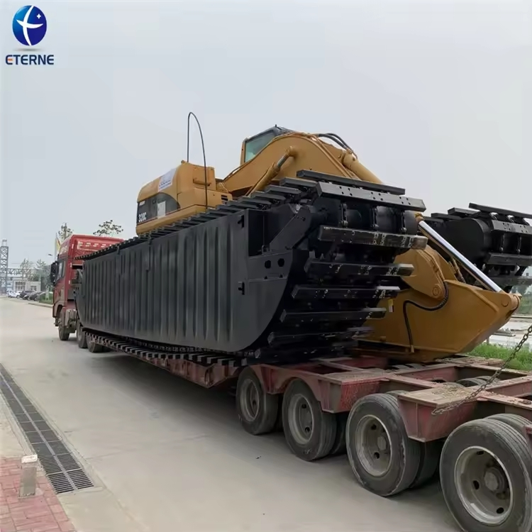 Modular Excavator Pontoon Construction Equipment for Mining Equipment Operations