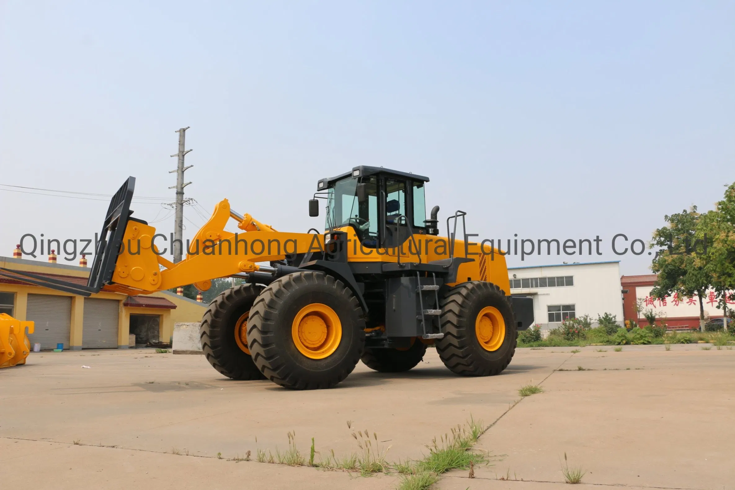 China Mini Small Compact China Small Farming Portable Construction 6ton Full Hydraulic Joystick Wheel Loader Earth Moving Machine with Quick Coupling&AC&Ripper
