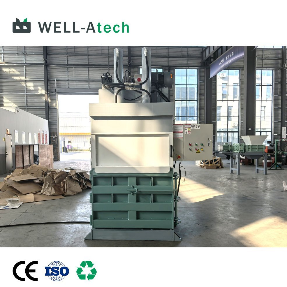 Vertical Baling Machine Small Hydraulic Waste Compactor for Recycling