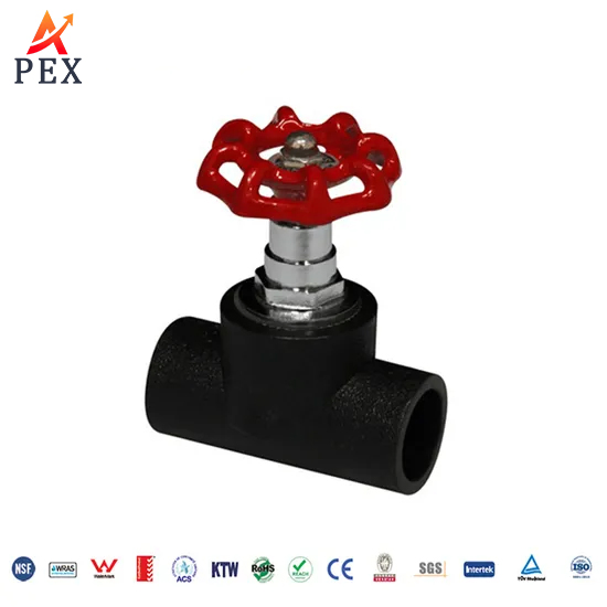 ISO 4427 En 12201 SDR9 Pn20 180*20.1mm Black HDPE Water Supply Pipe Fitting System China
