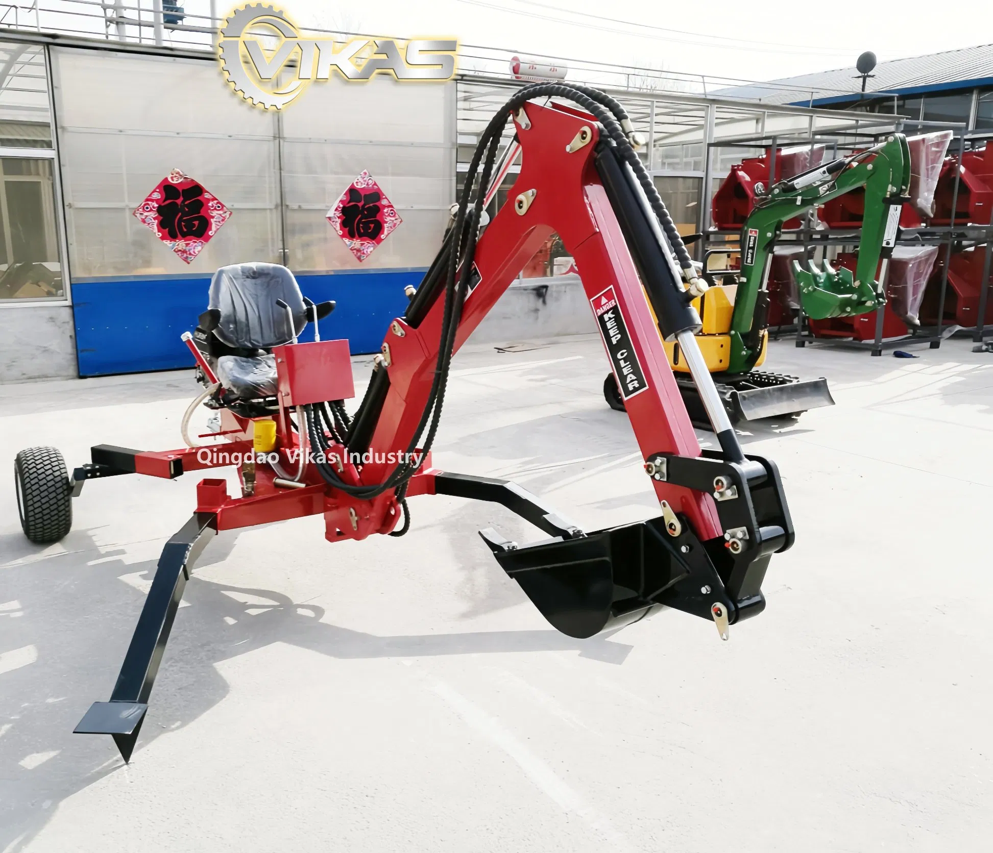 China Factory Portable Movable Gas Powered Self Powered Self-Propelled High Efficient Mulfunctional Earthmoving Hydraulic Electric ATV Towable Excavator Machine