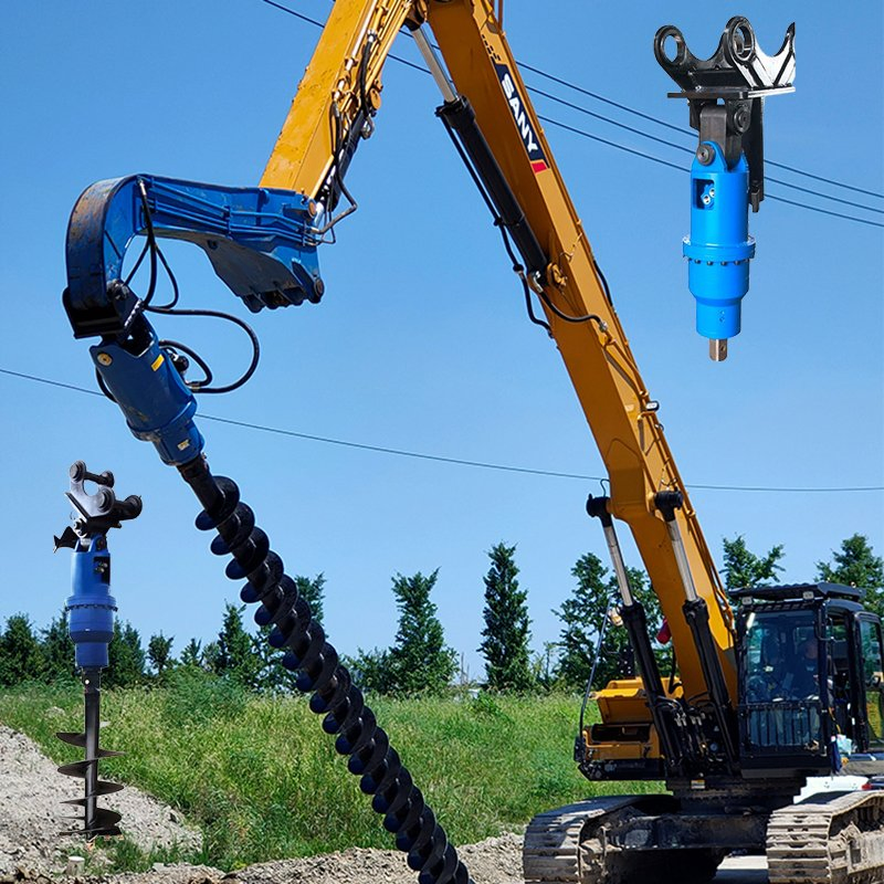 Drilling Head System for Soil Excavation and Post Hole Foundation Projectszax330, Zax350, Zax400,Ec360LC, Ec380,R300LC, R330LC, R375,Dh420, Dx350, Dx380,Sk400,
