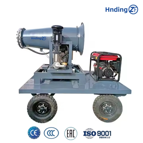 Fog Spray Cannon for Dust Control in Roadworks, Mines, and Industrial Applications