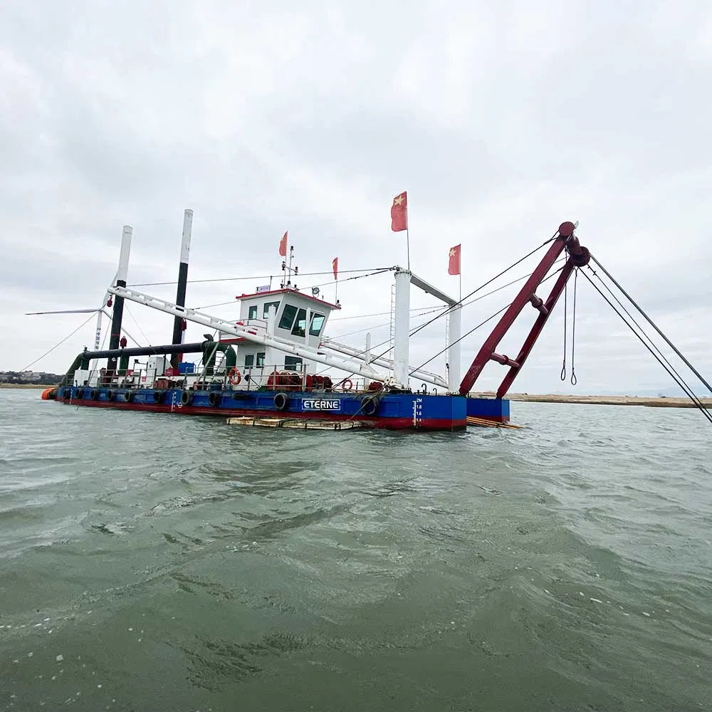 Suction Cutter Hydraulic Pipeline Water Injection Gold Mining Cutter Head Mechanical Cutter Dipper Marine Sand Pump Sea Backhoe Dredger Boat Equipment