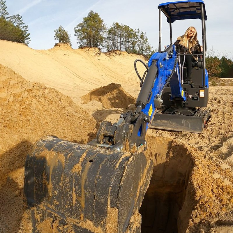 Multi Functional 1.2-Ton Small Excavator, Multi-Purpose Tracked Small Excavator Construction Machinery