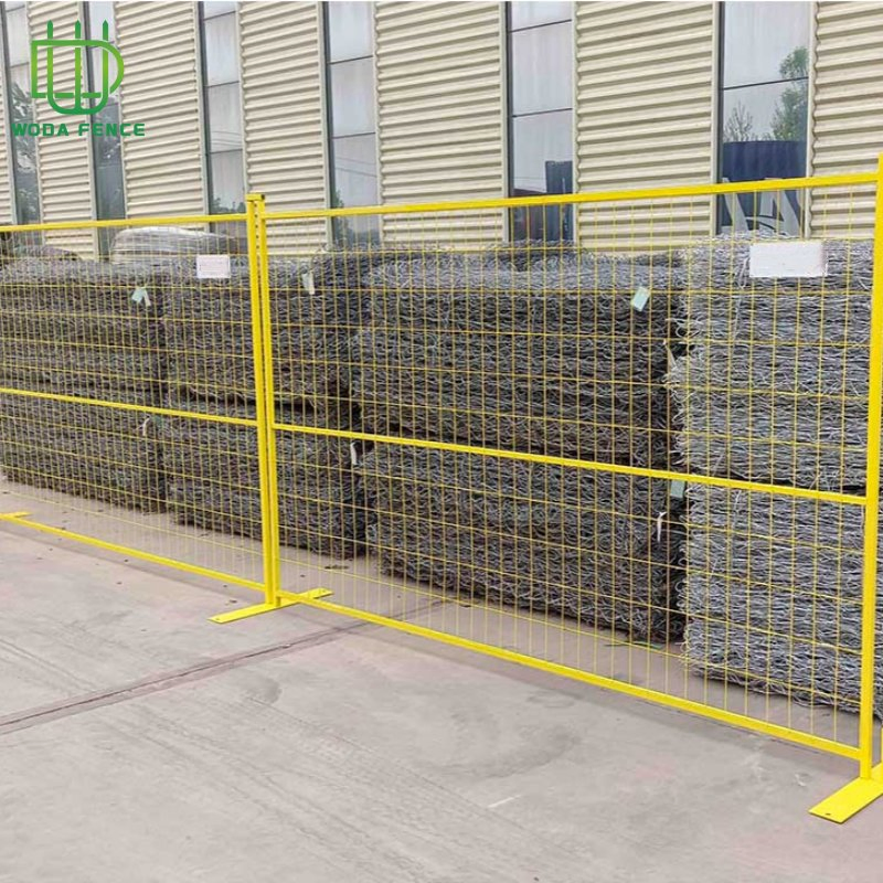 Heavy-Duty Durable Modular Canada Temporary Fence for Roadwork Rental