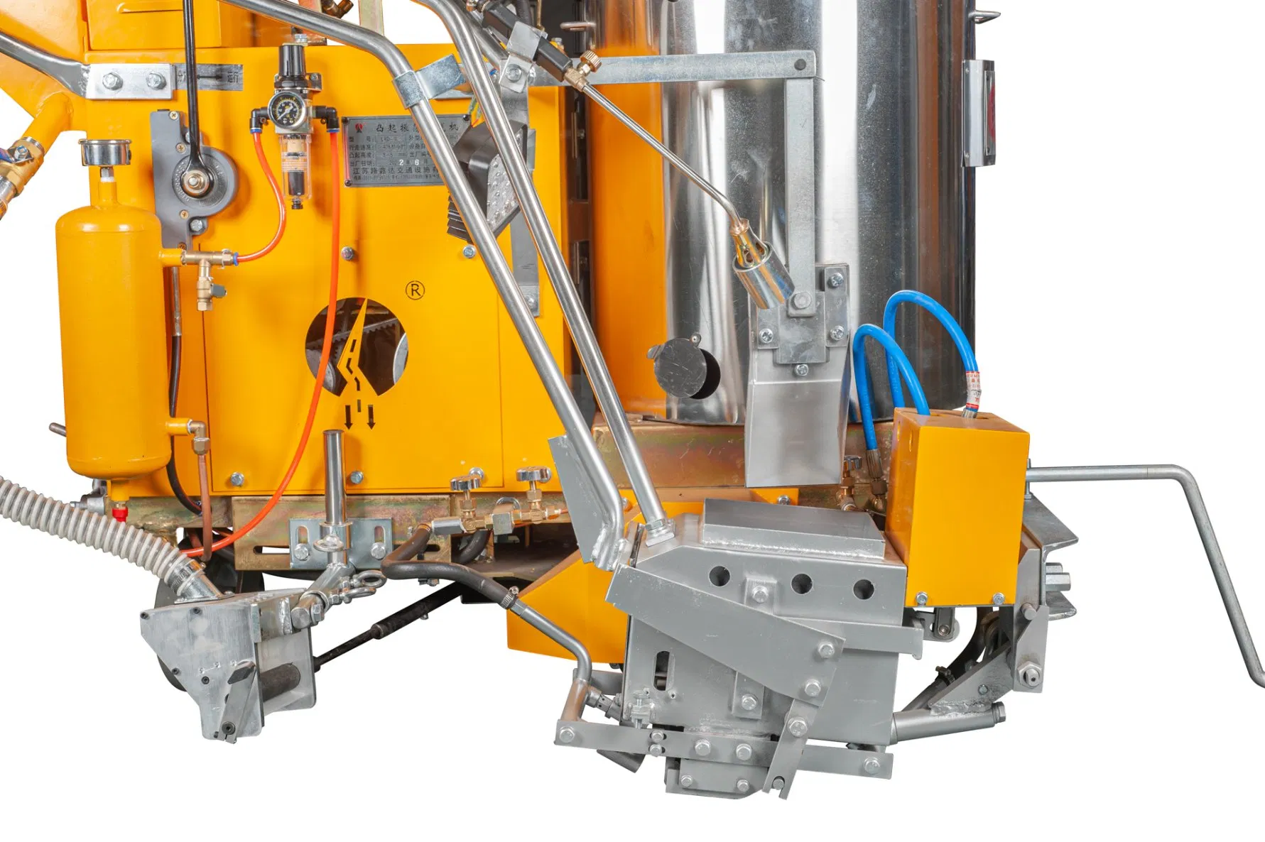 Hw Raised Oscillating Road Marking Equipment - Specialized Machine for Highway &amp; Urban Road Line Construction