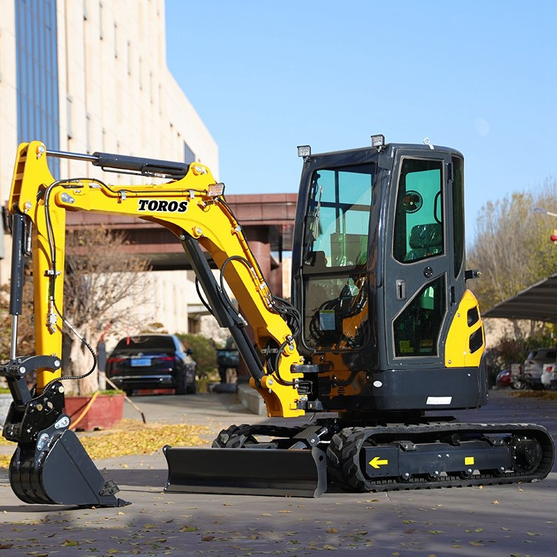 Cheap Price 3.5ton Mini Excavator Hydraulic Earthmoving Roadworks Compact Bagger EPA Certification Crawler Mini Excavator 1ton