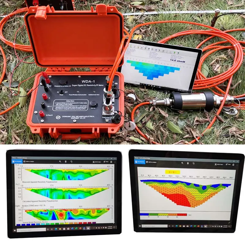 Wgmd Multi-Electrode Electrical Resistivity Tomography Instrument Geophysical Resistivity IP Survey Equipment