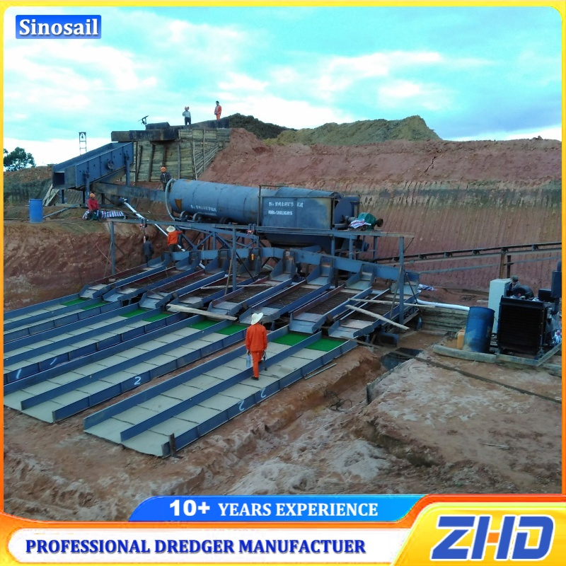 China Customized New Flotation Machine Washing Mining Equipment Gold Trommel Plant Zhgwp-100