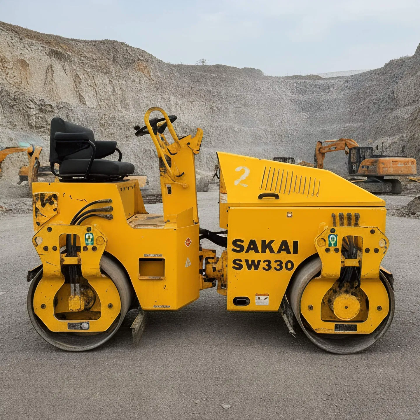 Heavy-Duty Oscillating Steel Wheel Roller for High-Performance Roadworks