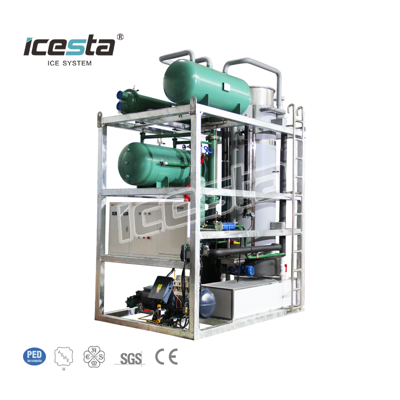 Icesta Smart Automated 15 Ton/Day Food-Grade Stainless Steel Tube Ice Machine for Commercial Use, Max Efficiency &amp; Ultra-Durable Construction