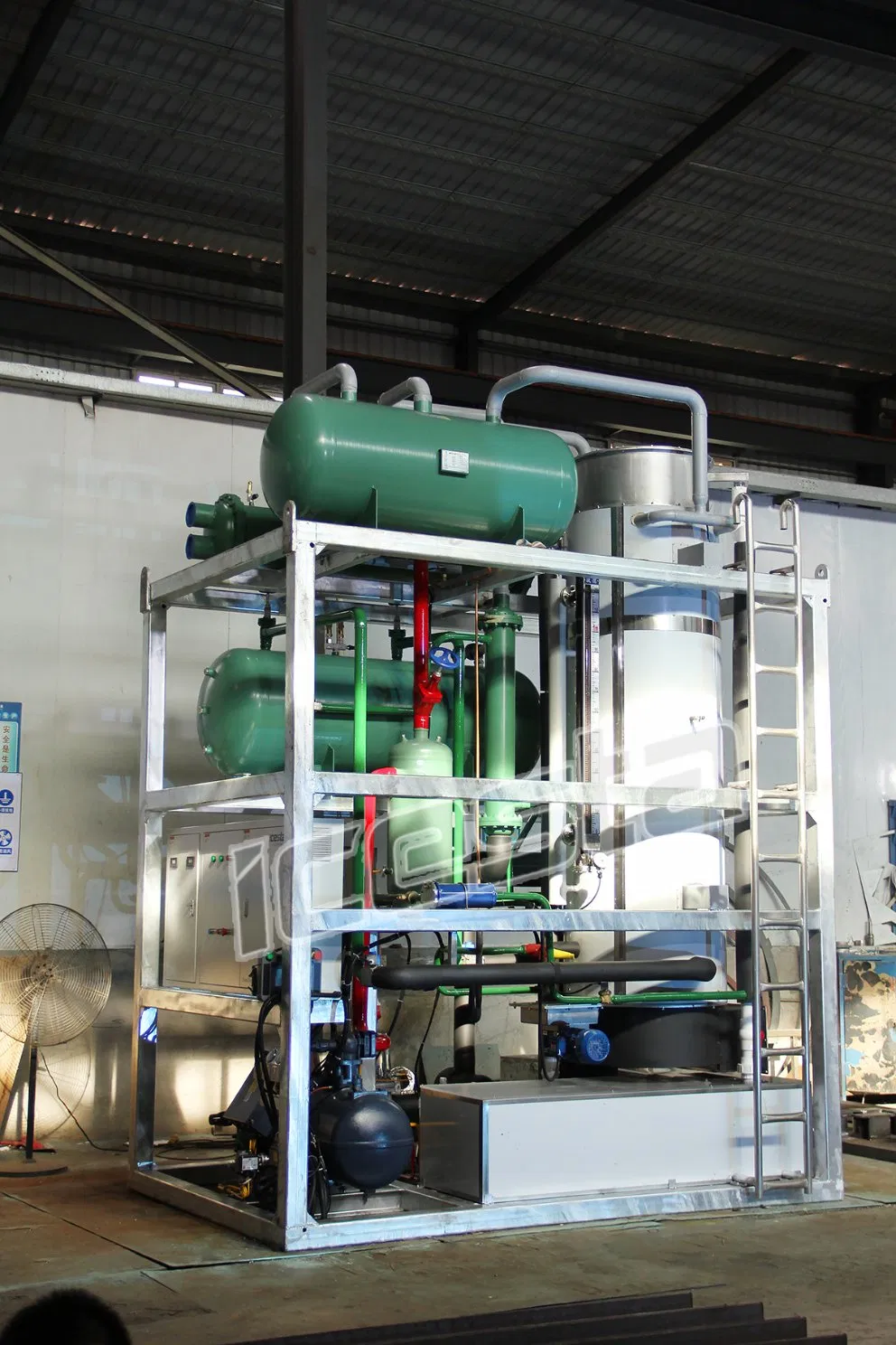 Icesta Smart Automated 15 Ton/Day Food-Grade Stainless Steel Tube Ice Machine for Commercial Use, Max Efficiency &amp; Ultra-Durable Construction