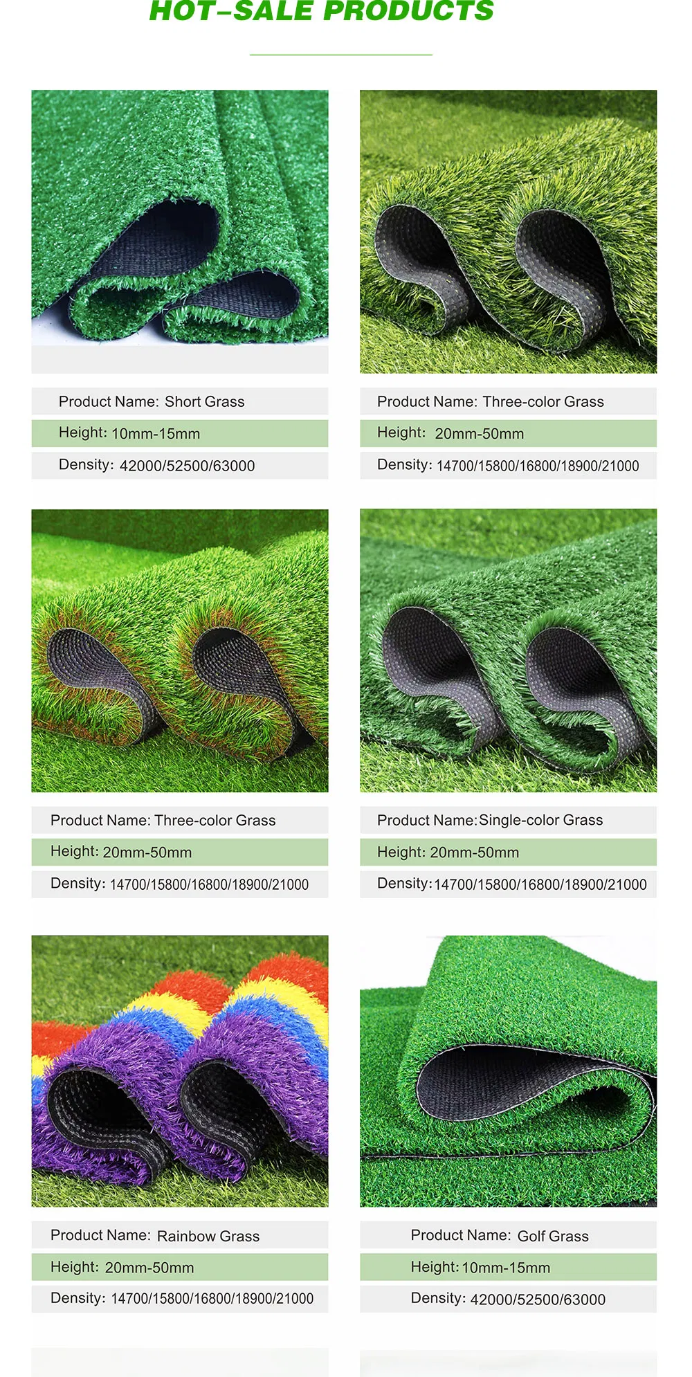 Grass Specifications