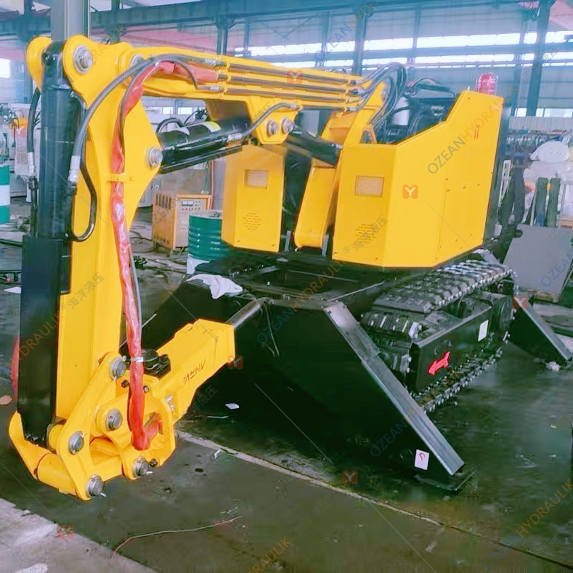 Telescopic Arm Ladle Slaging Equipment for Slag Skimming From Ladle