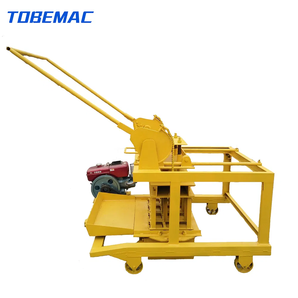 Tobemac Mobile Diesel Block Making Machine for Rural and Urban Construction