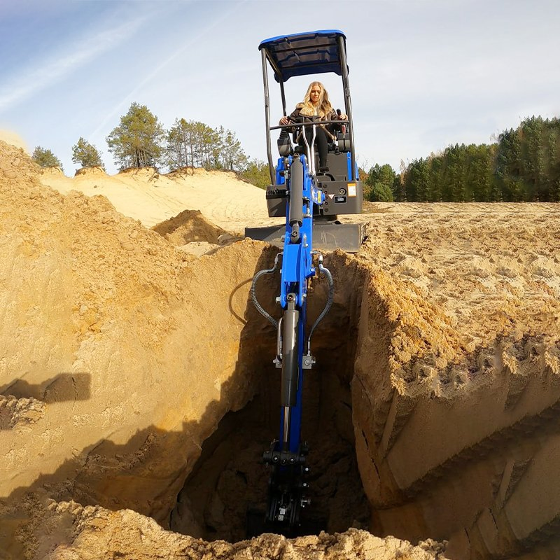 Multi Functional 1.2-Ton Small Excavator, Multi-Purpose Tracked Small Excavator Construction Machinery