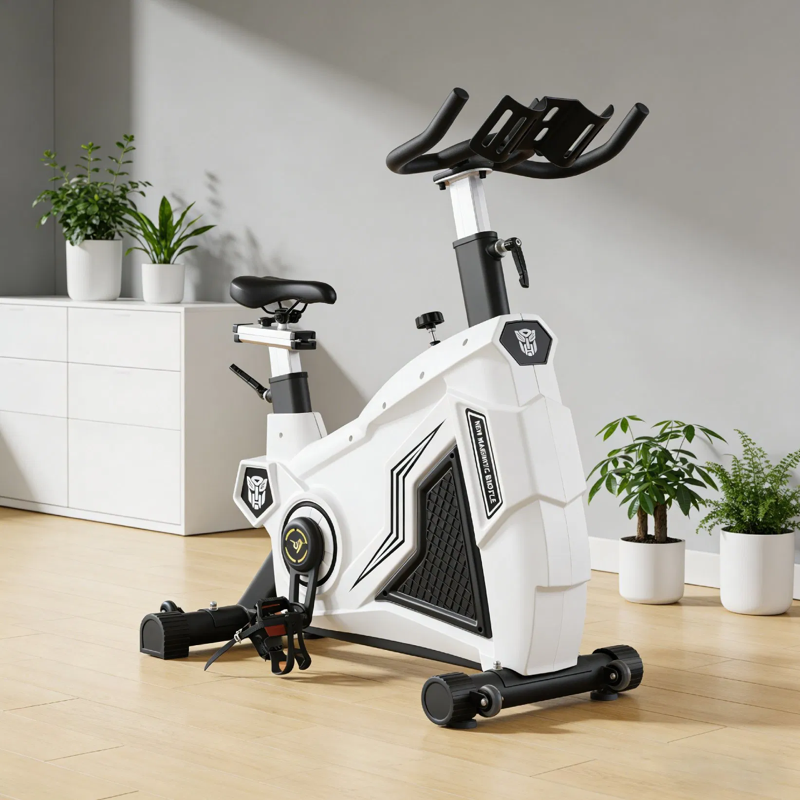 Heavy-Duty Steel Construction Transport Wheels Compact Design Small Spaces Hotel Apartment Cardio Fitness Equipment