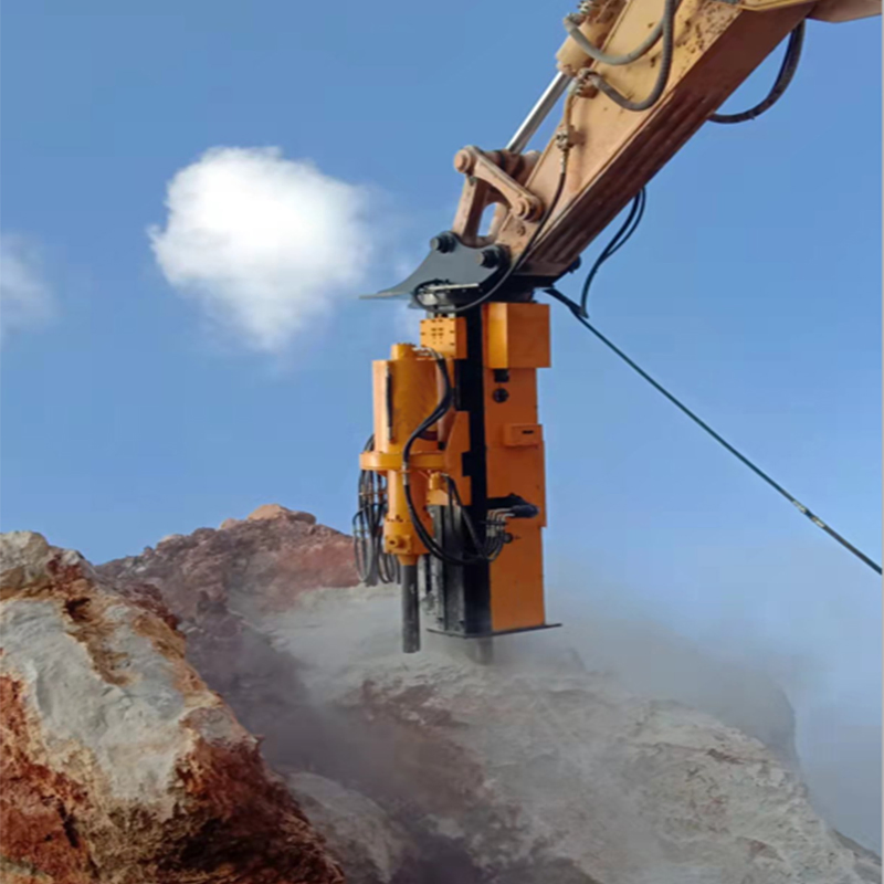 Heavy-Duty Automated Drilling and Cracking Machine for Large Boulder Fragmentation in Excavation