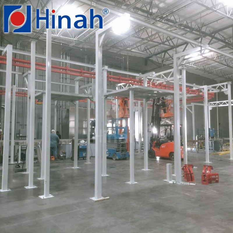 Doors and Windows Alumimun Profiles Powder Coating System Equipment with Double Chain