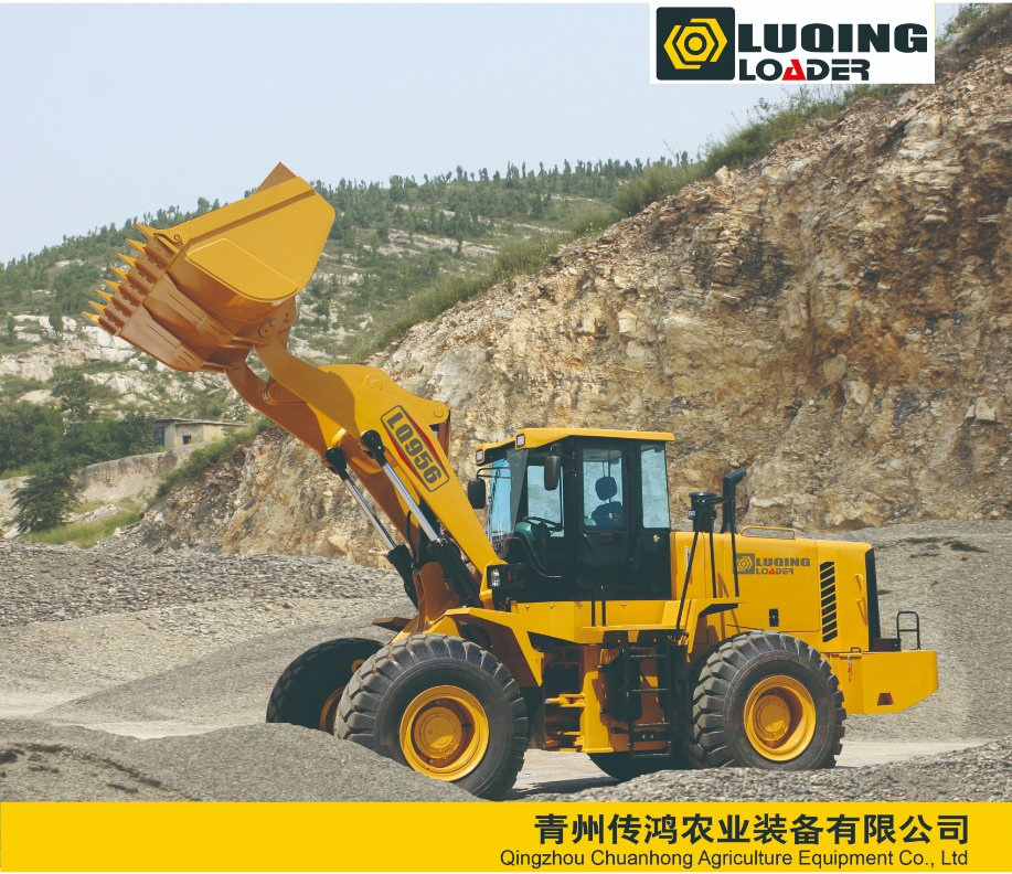 Chinese Brand Luqing Lq956 L50 5ton Wheel Loader Earth-Moving Heavy Duty Construction Machinery