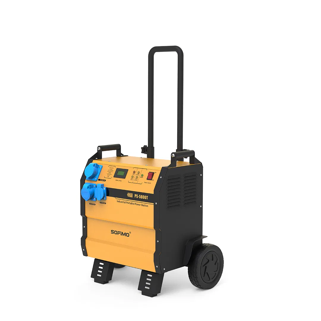 Portable Power Station for Industrial Use 5000W Rated Power Support Heavy Duty Power Tools Job-Site Equipment Emergency Use
