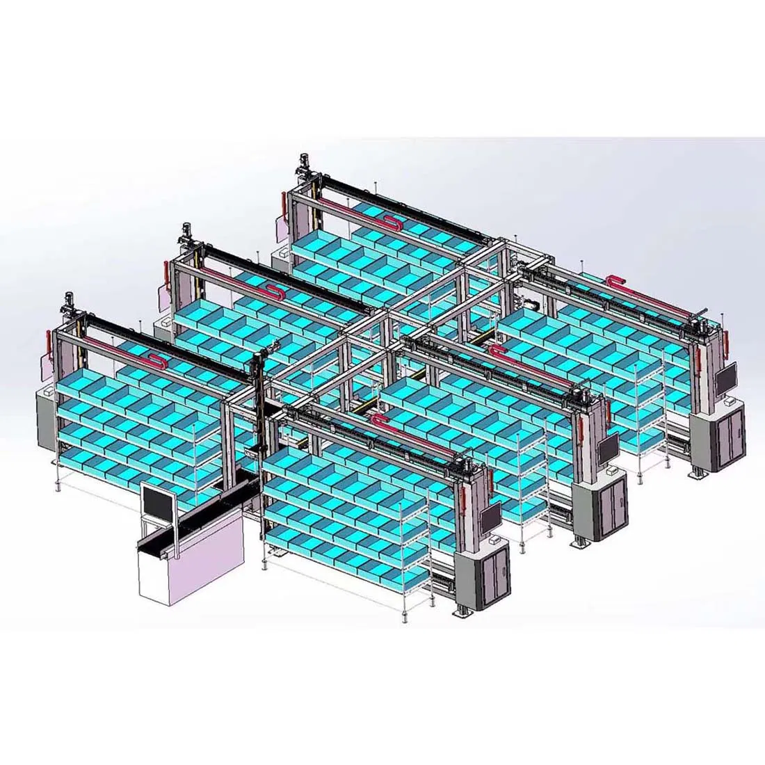 Truelisort Smart 3D Warehouse Sorting Infrastructure Machine