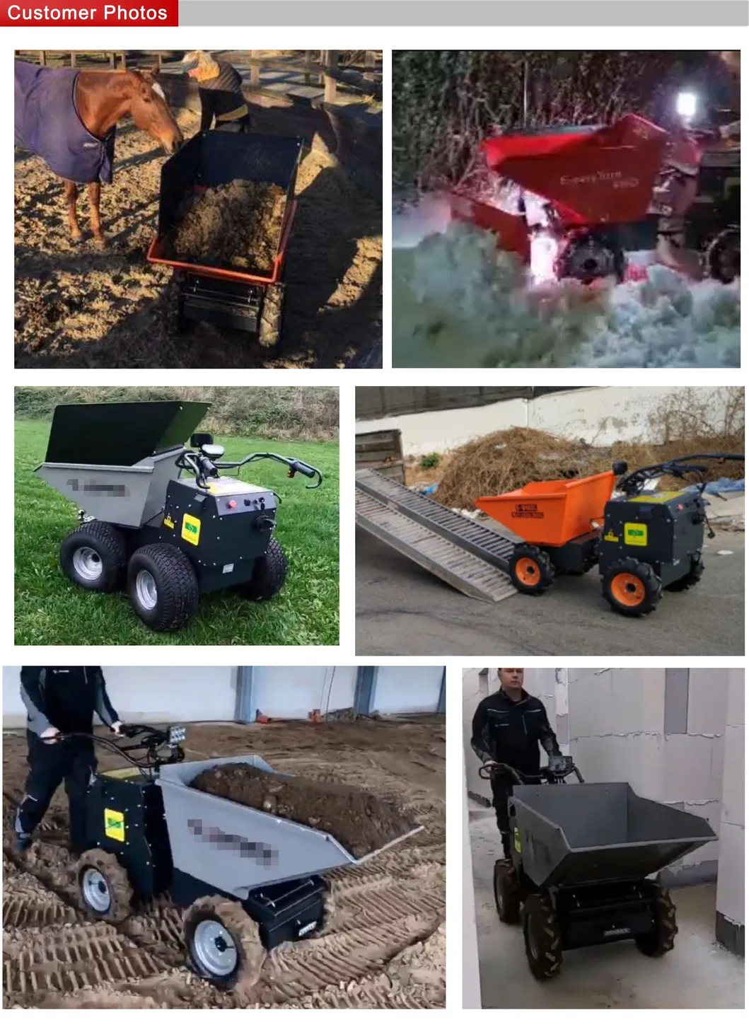 Electric Mini Dumper Full View