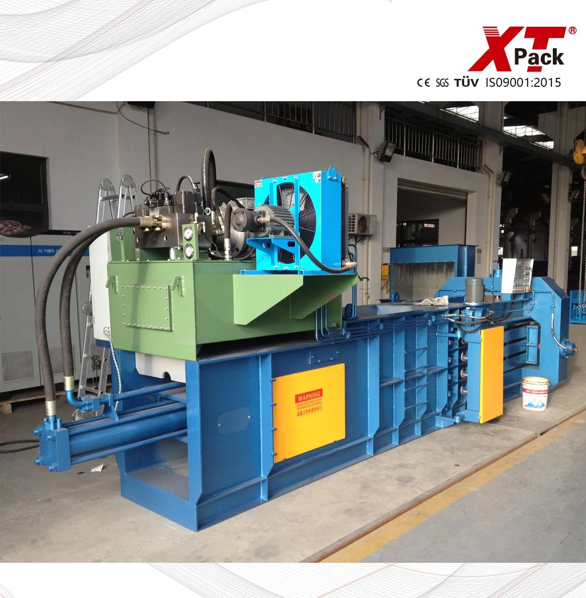 Hydraulic Automatic Square Baling Press Horizontal Waste Paper Cardboard Plastic Cotton Tyre Bottle Cans Film Used Clothes Fabric Scrap Baler Machine