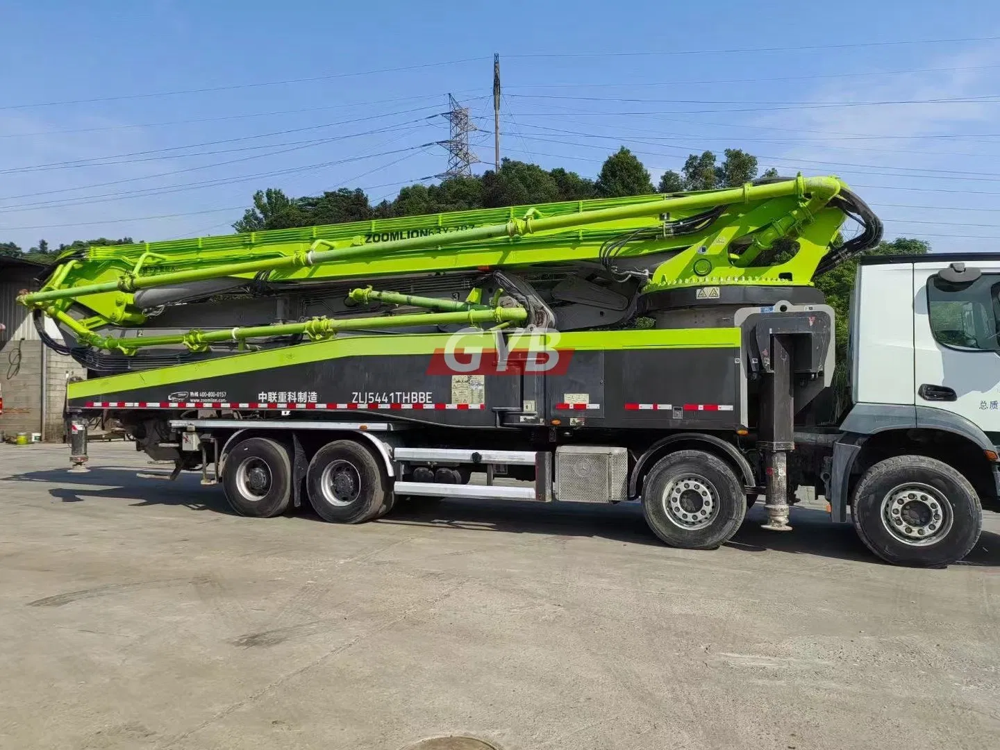 Wireless RC 63m Concrete Pump Truck Cement Hydraulic Used Construction Machinery