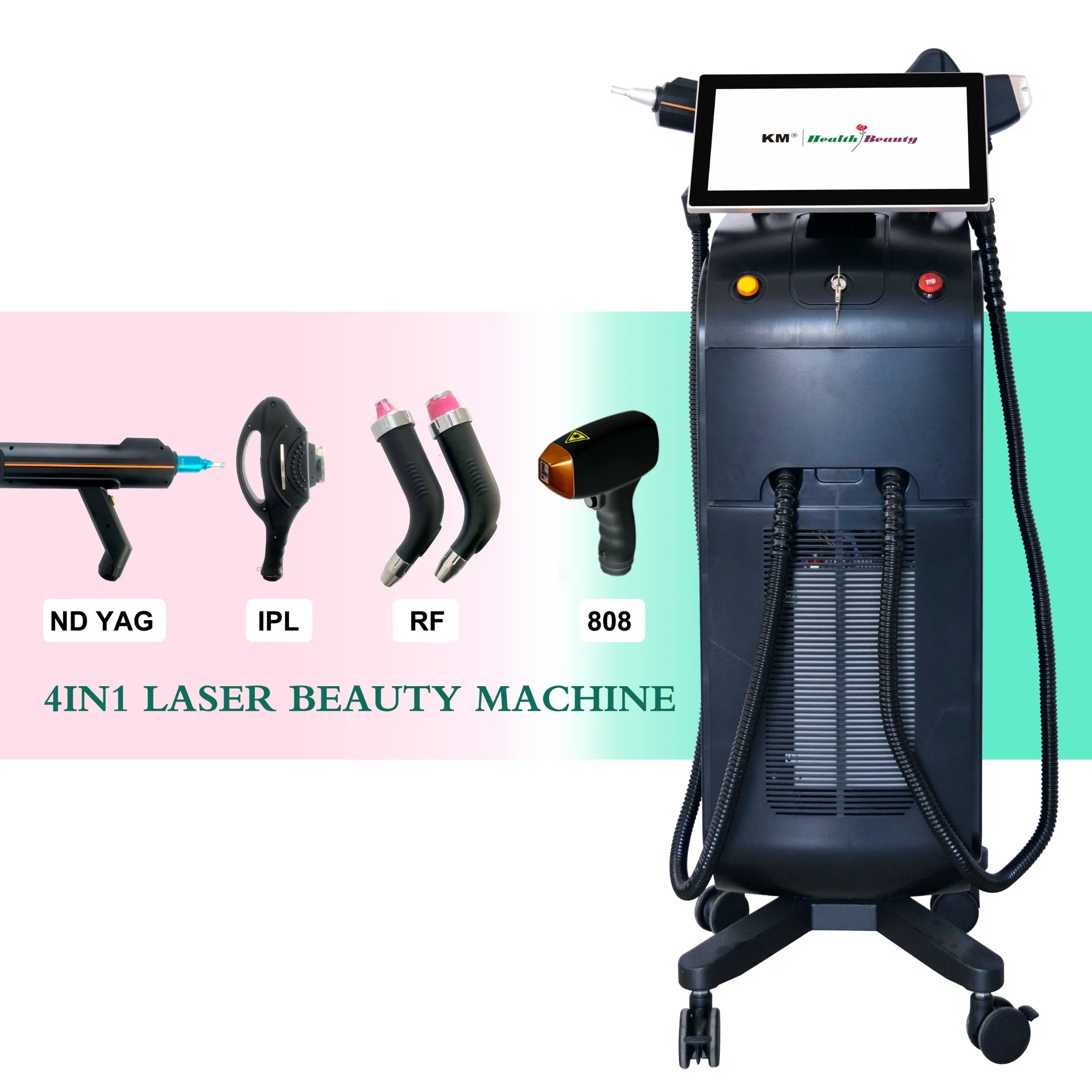 Acne Treatment Hair Remove Skin Rejuvenation Tattoo Removal Diode Laser ND YAG IPL Beauty Equipment