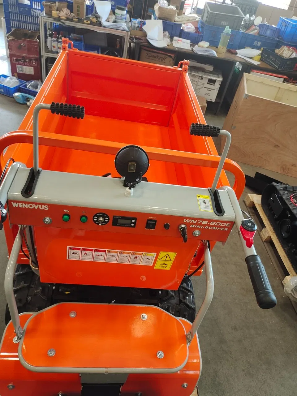 China Wenovus Wn7b-600e Agriculture Machinery High-Capacity Transporter Gasoline-Powered Dumper Crawler Smart Transportation Charging Infrastructure