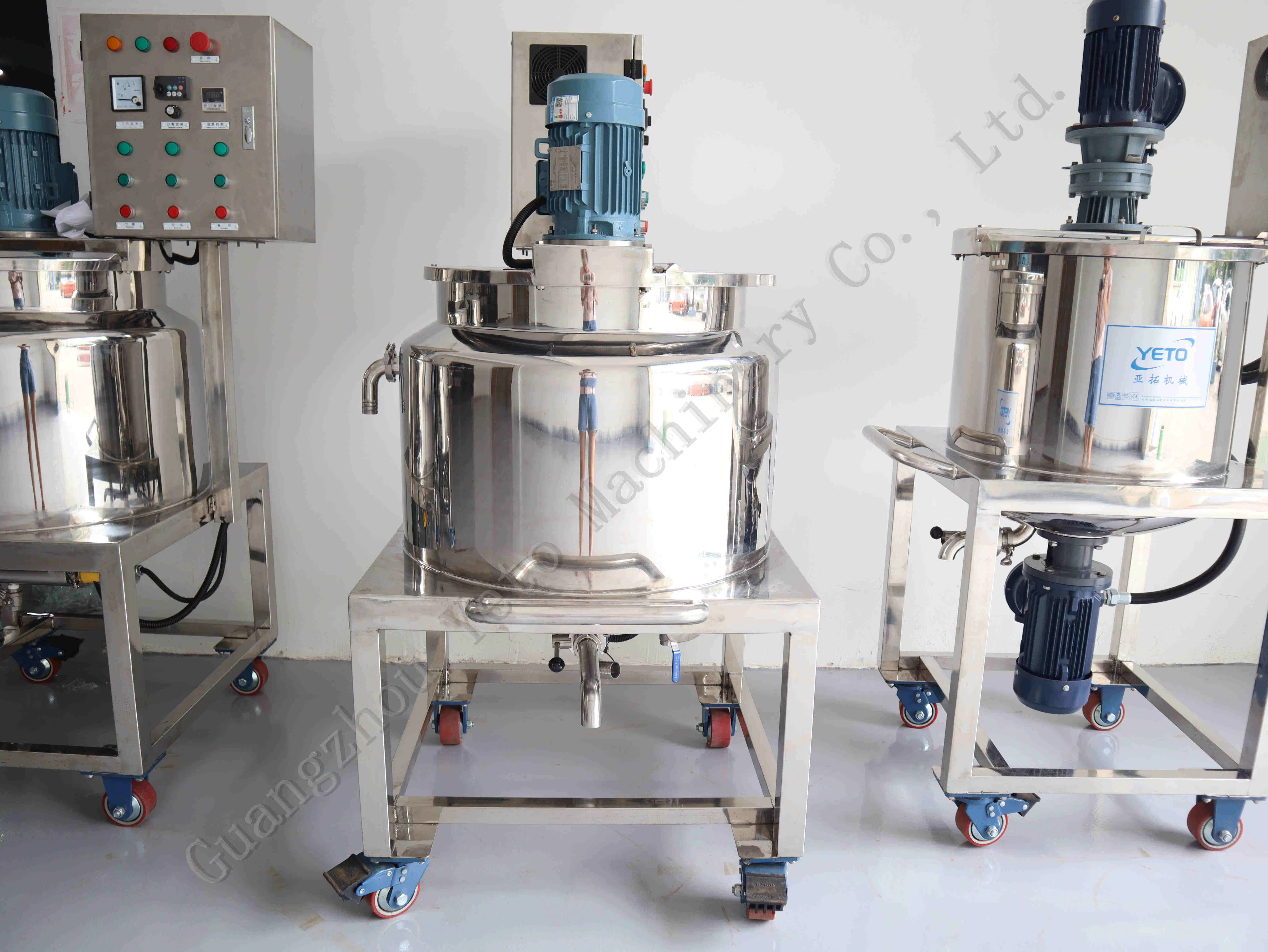500L High-Speed Dispersion Plate Heating Blending Mixer Tank for Detergent Making Dish Washing Gel Mixing Equipment