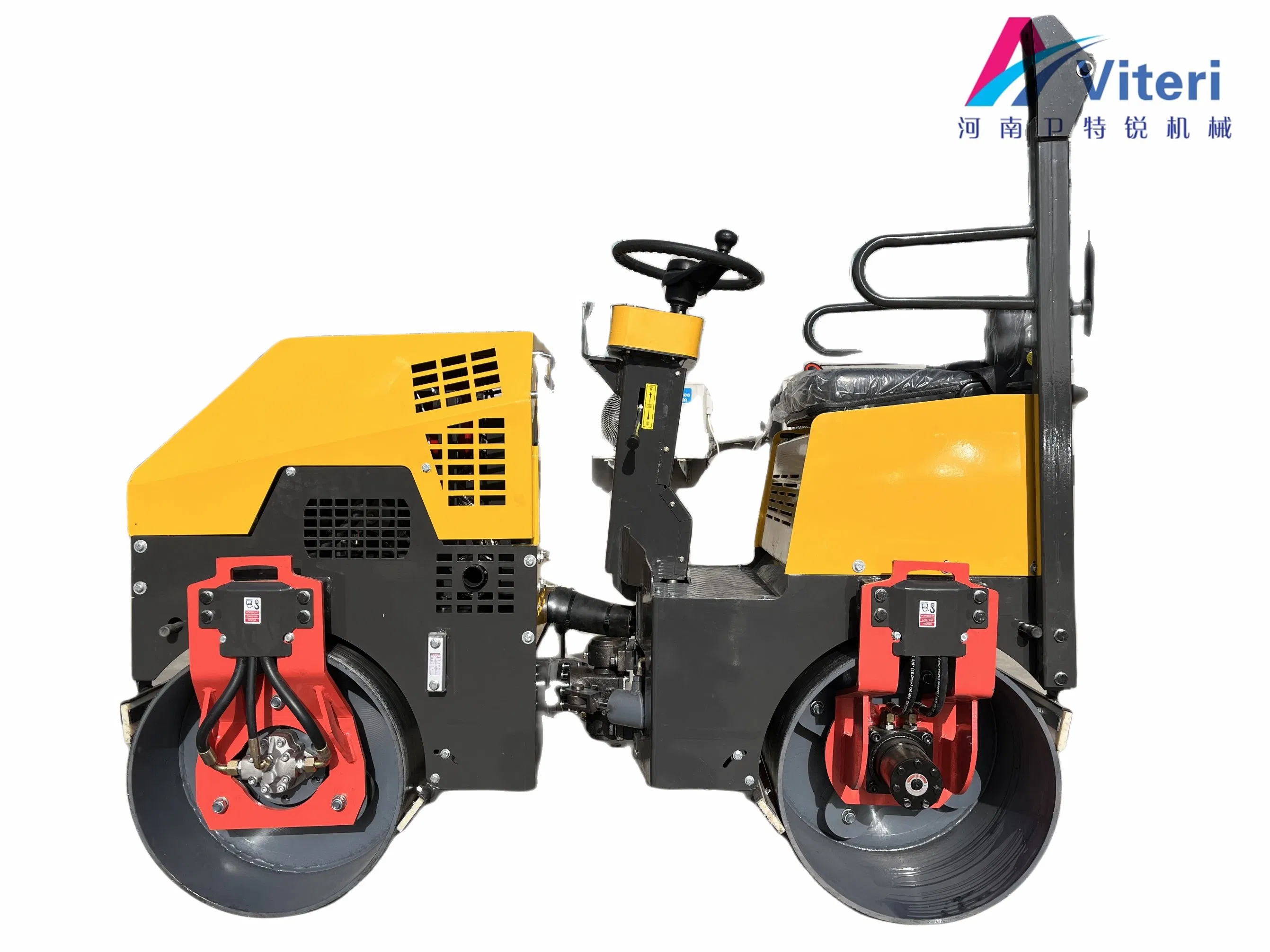 850type 2.8 Ton New Style Double Drum Ride on Hydraulic Road Roller for Construction Works Asphalt Vibratory Compactor Machine Used Road Roller