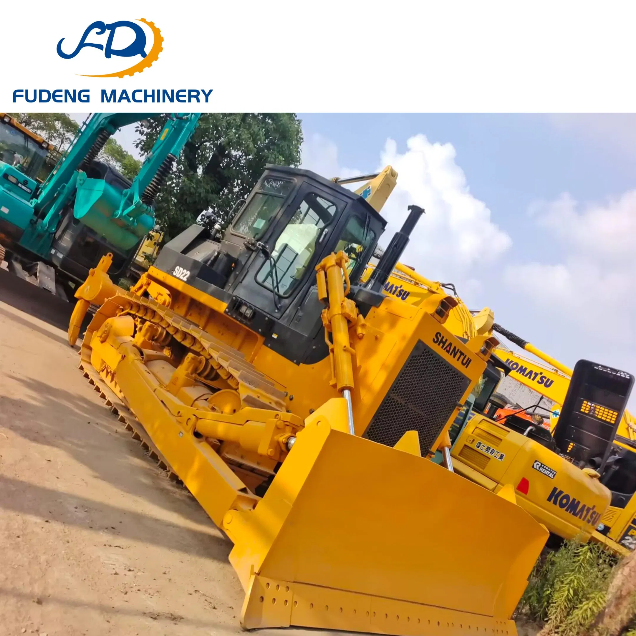 Used Crawler Bulldozer Shantui SD22, Reliable and Cost-Effective Construction Machinery