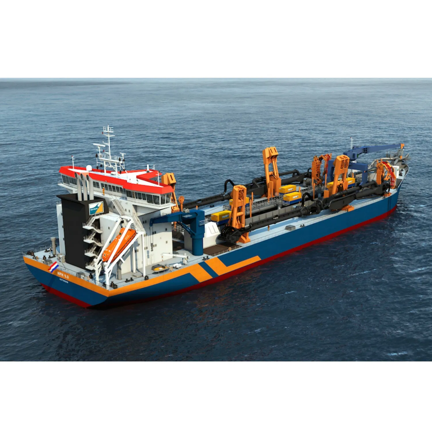 500kw Cutter Head and Heavy Duty Marine Equipment Cutter Suction Dredger