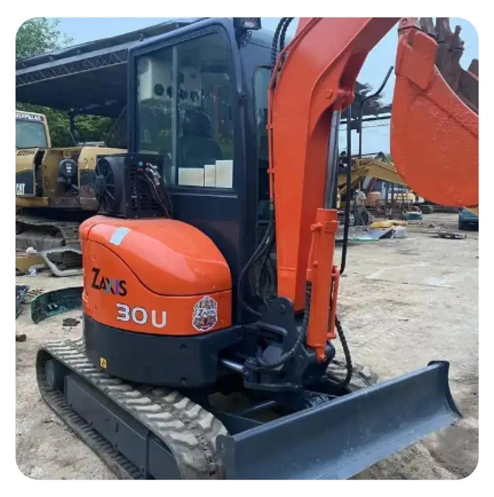Used Mini Excavator Premium Heavy Equipment Used Digger Original Paint Excavator Hitachi Zx30 Engineering Construction Machinery