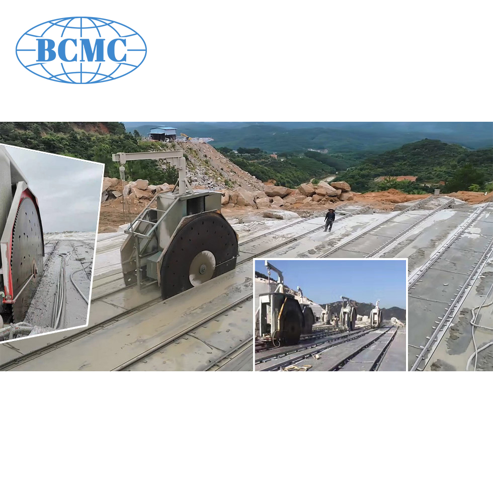 2026 Bcmc 2400-4800mm Double Blade Block Saw Stone Cutting Machine Disk Saw Quarry Equipment
