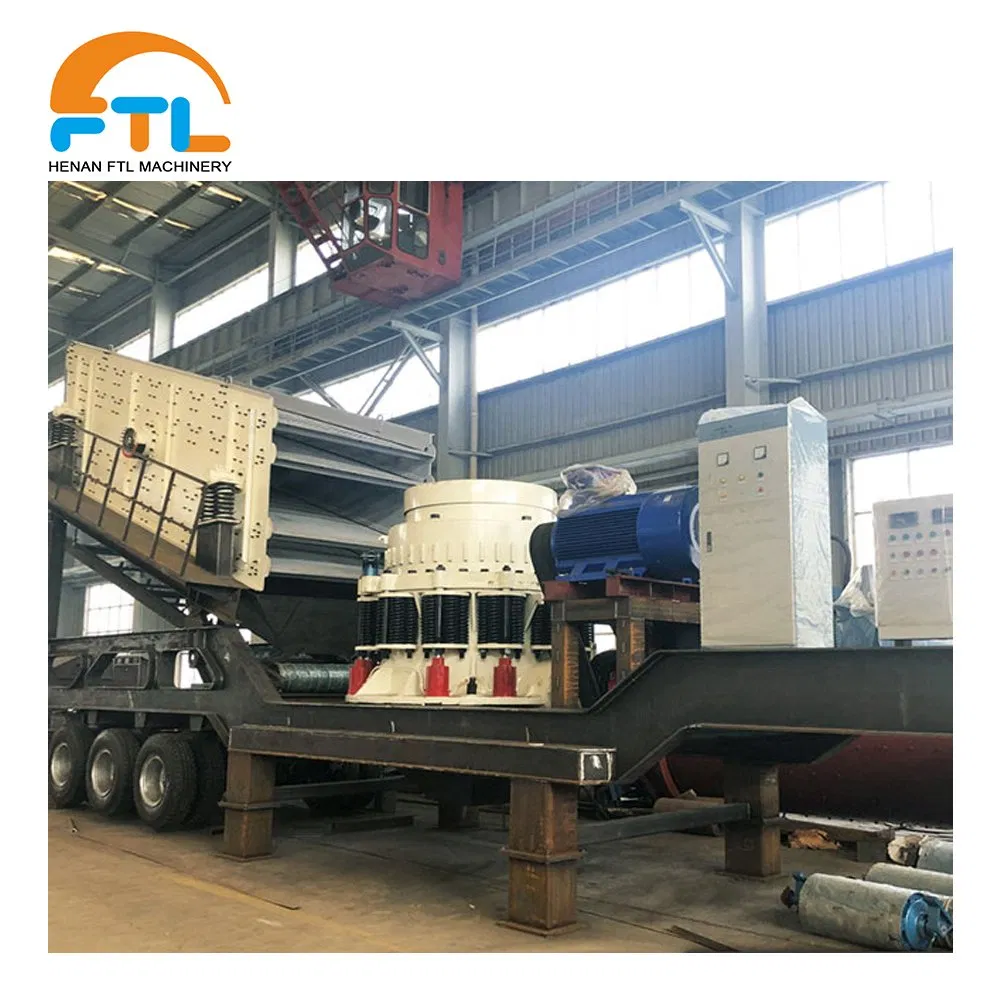 Road Bridge Construction Widely Used Wheel Type Mobile Stone Crushing and Screening Equipment Station
