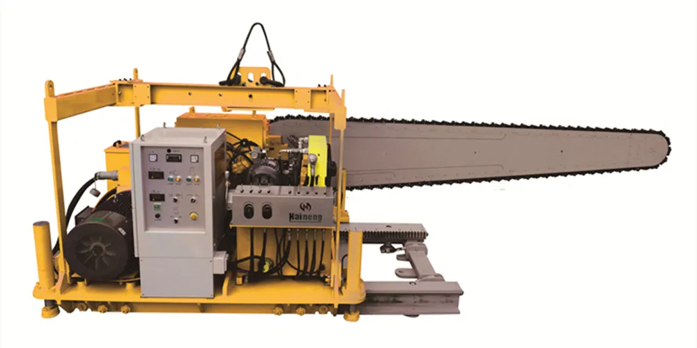 Rail Type Quarry Chain Saw Machine