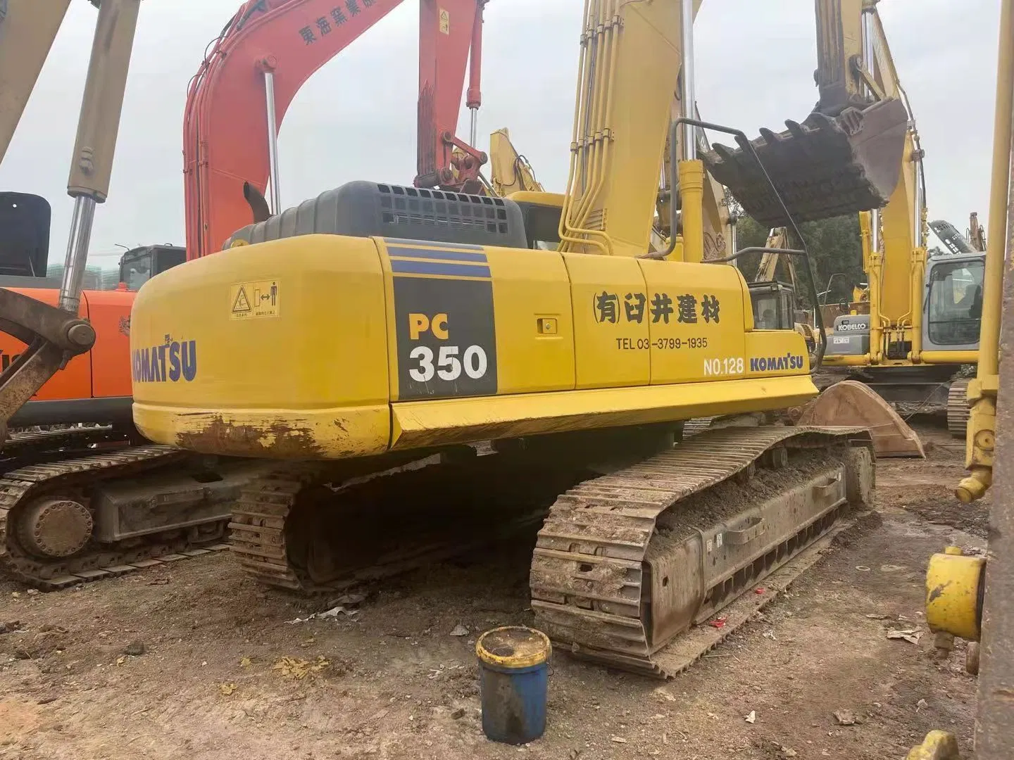 Used Crawler Hydraulic Excavator Japan PC350 Construction Machinery Free Shipping