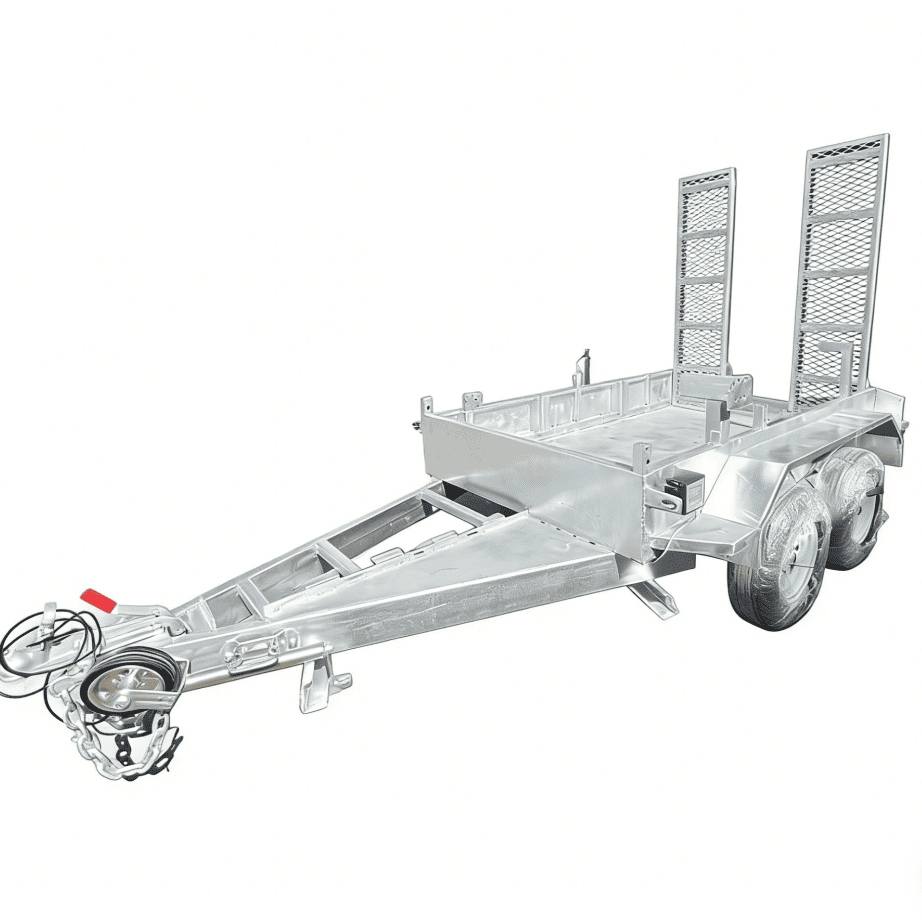 Robust Heavy Duty Trailer for Customizable Construction Equipment Transport