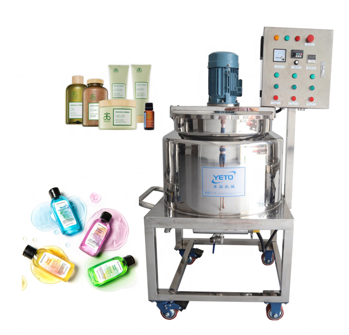 500L High-Speed Dispersion Plate Heating Blending Mixer Tank for Detergent Making Dish Washing Gel Mixing Equipment