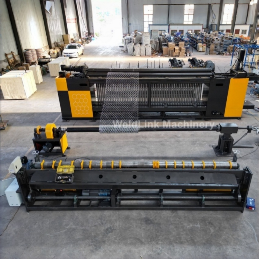 Automatic CNC PLC Controlled Gabion Mesh Machine Double Twist Hexagonal Wire Weaving Equipment Protection Civil Engineering Infrastructure Manufacturer Supplier