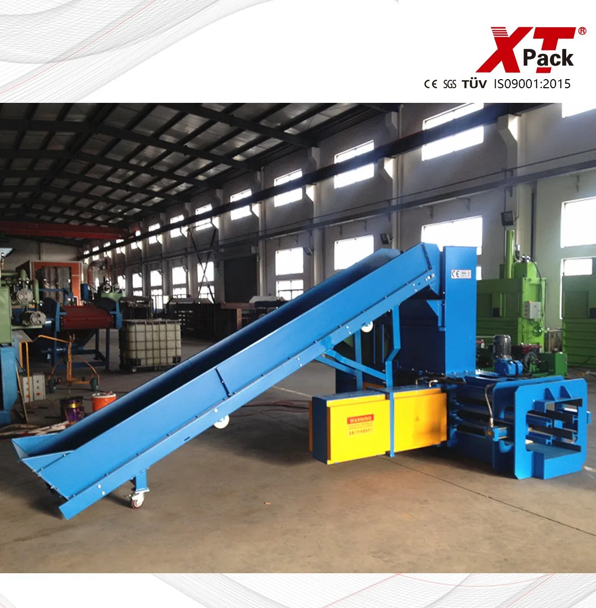 Hydraulic Automatic Square Baling Press Horizontal Waste Paper Cardboard Plastic Cotton Tyre Bottle Cans Film Used Clothes Fabric Scrap Baler Machine