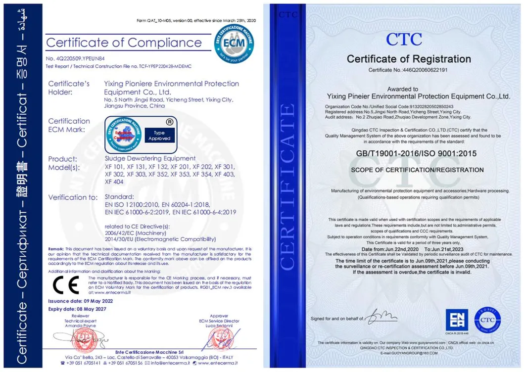 Certificates