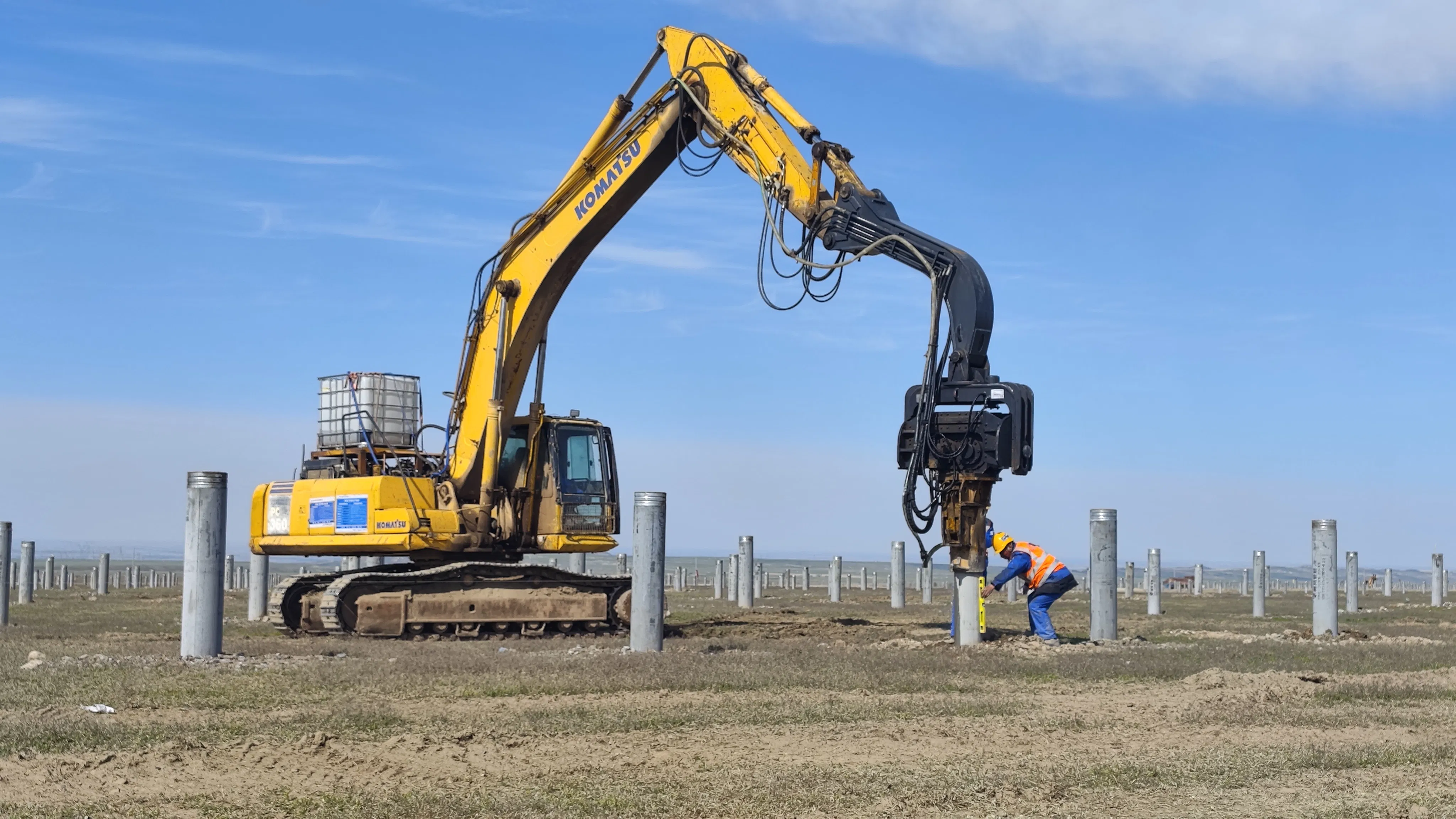 Advanced Solar Pile Driving Equipment for Excavation Projects