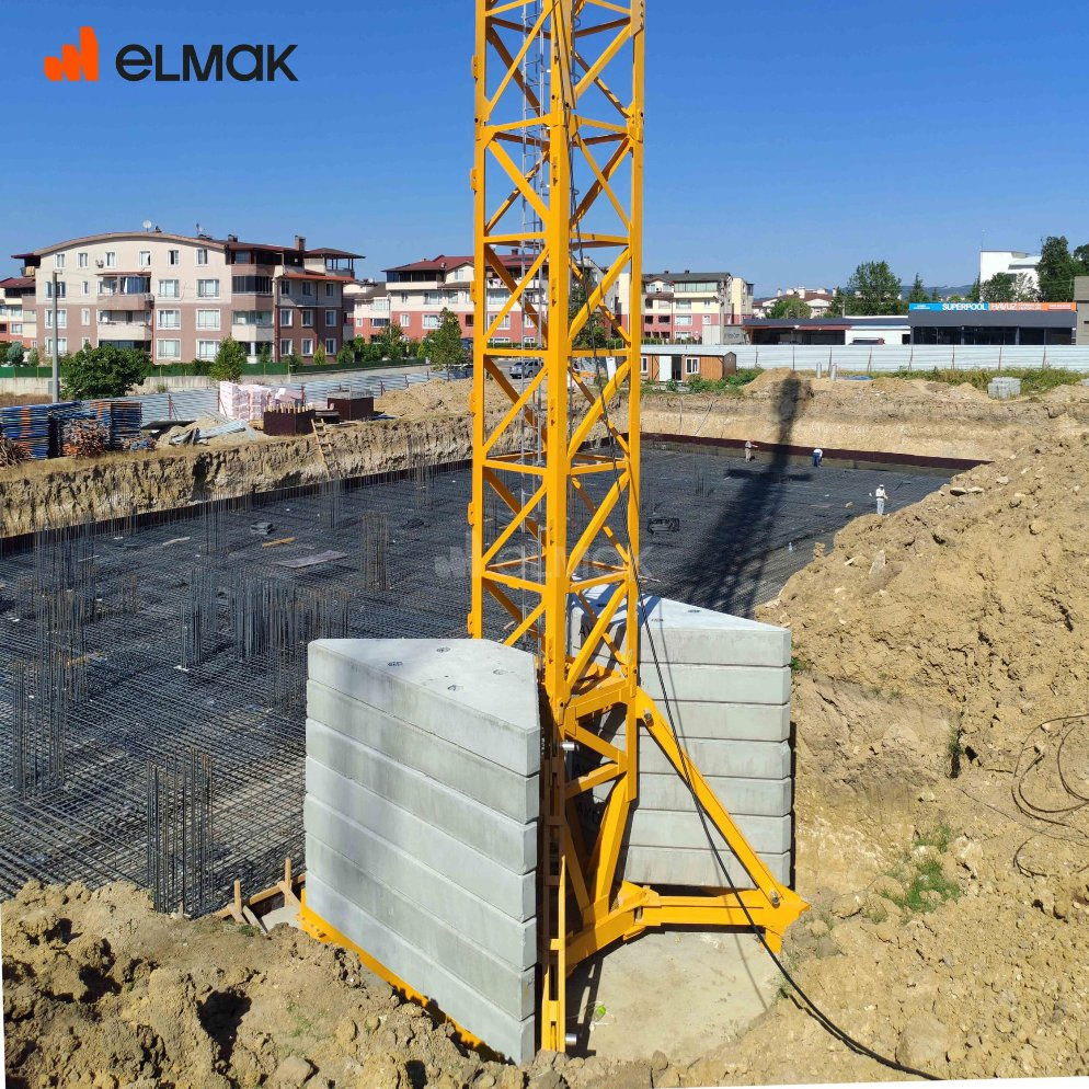 Heavy Duty Crane Construction Lifting Equipment Flat Top Tower Crane