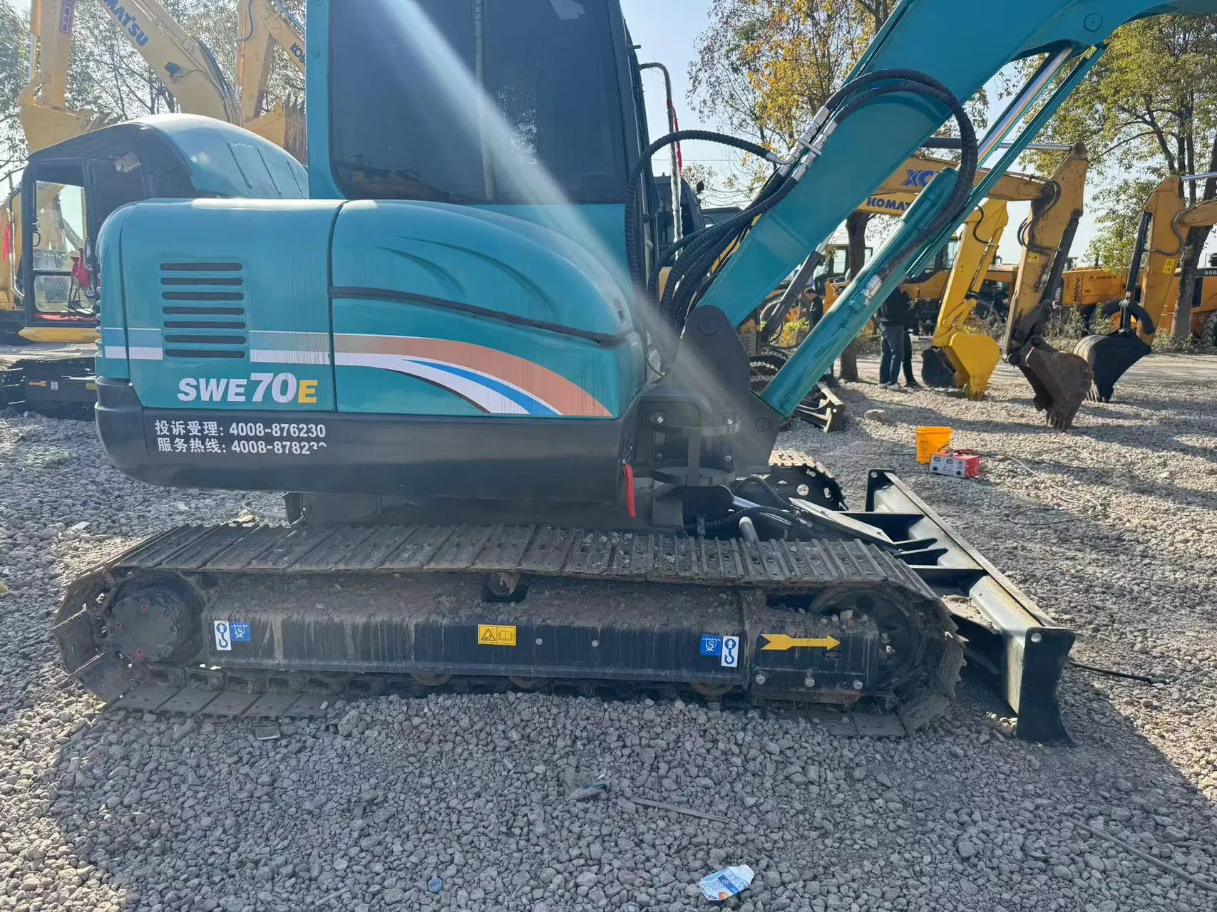 Chinese Sunward 70e, Mini Excavator Stock for Sale, Used Construction Equipment with Good Conditions